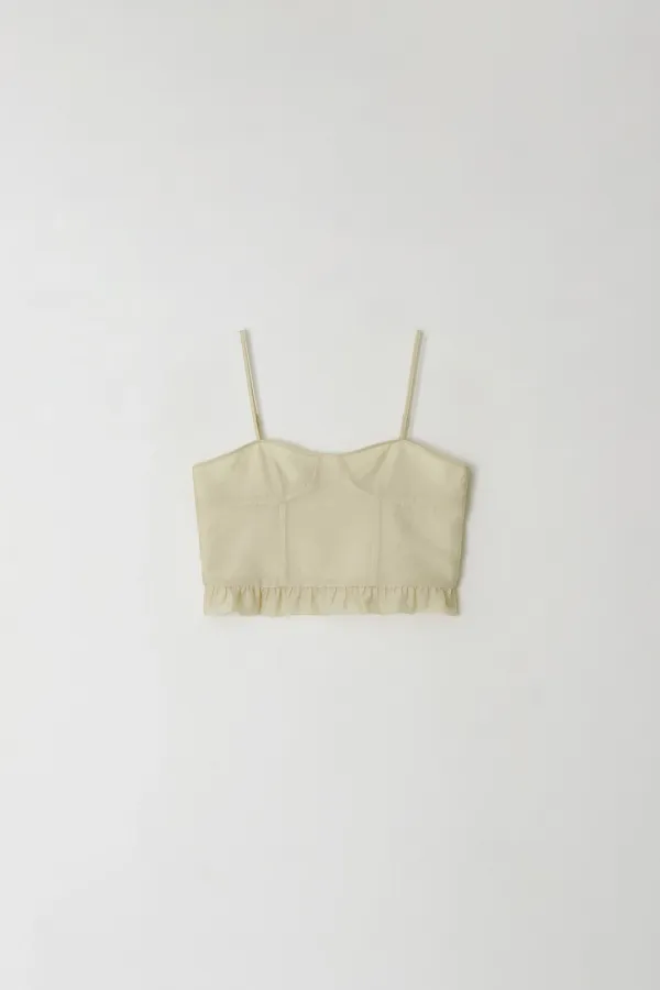 Reversed Sheer Bustier (yellow)