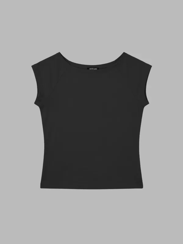 MINA BOAT-NECK RAGLAN T-SHIRT_BLACK