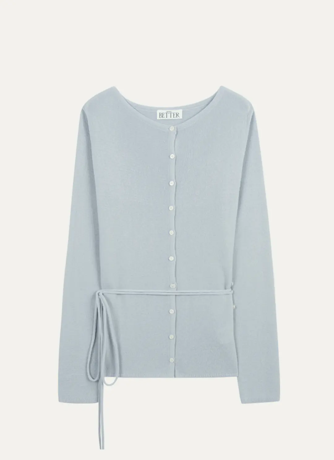 노운베러 Side button point strap cardigan_Sky Blue 상품 이미지 1