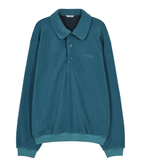 [3차] Buttoned Fleece Top [Blue]