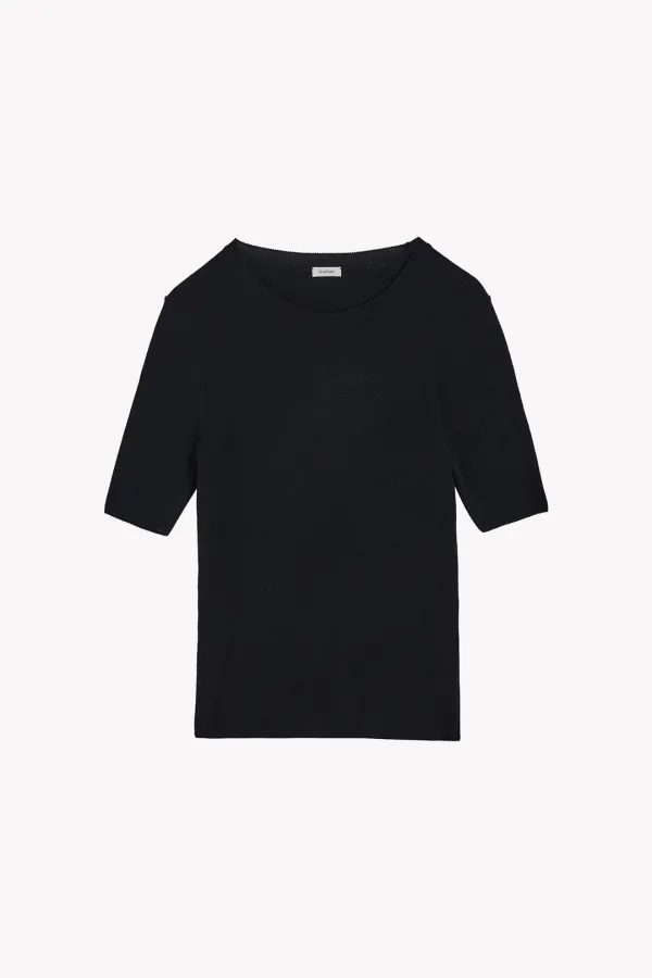 Mela Half Sleeve Knit (Black)