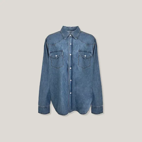 (40% off) Tes western denim shirt