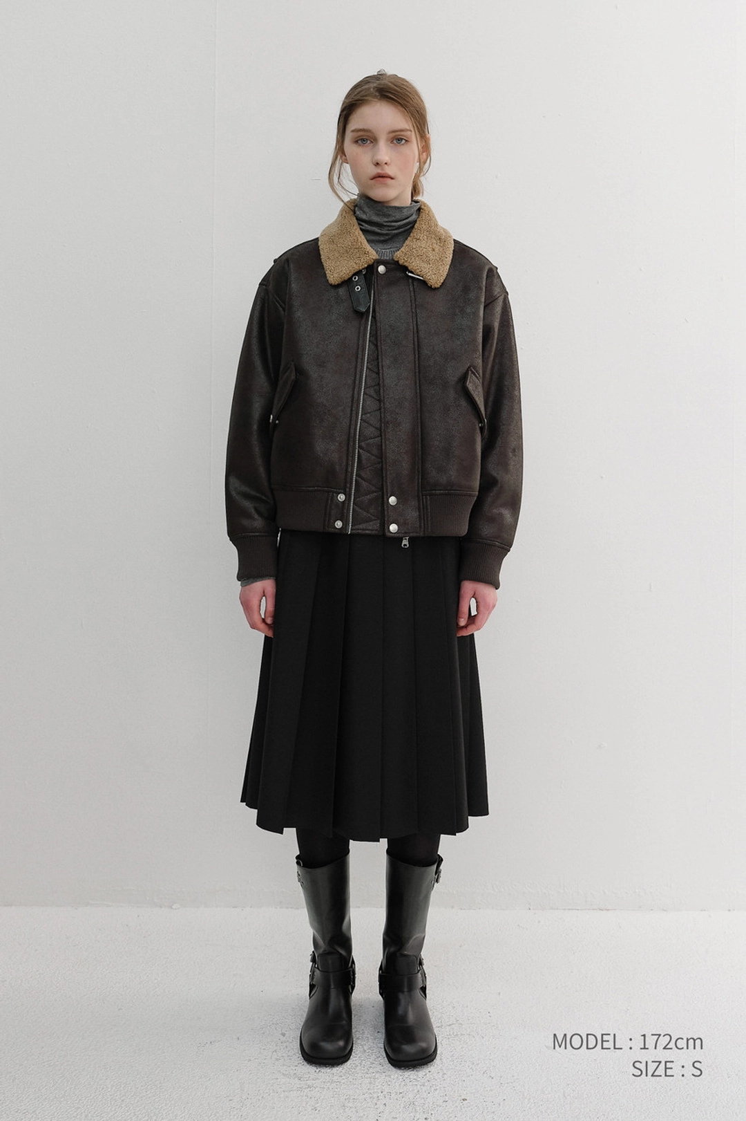 던스트 UNISEX VOLUME AVIATOR BLOUSON BLACK_UDJU6D131BK 상품 이미지 1