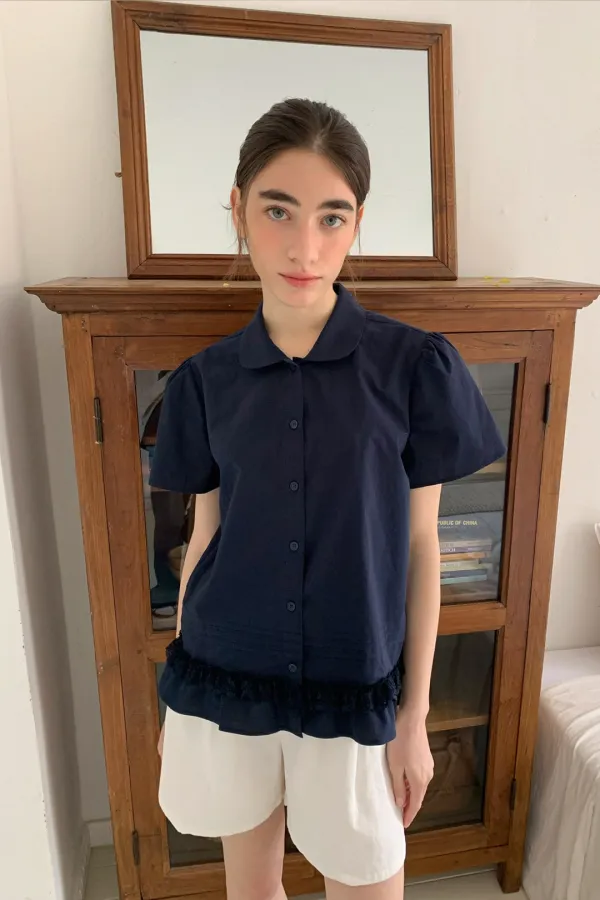 Coco Blouse / Dark Navy