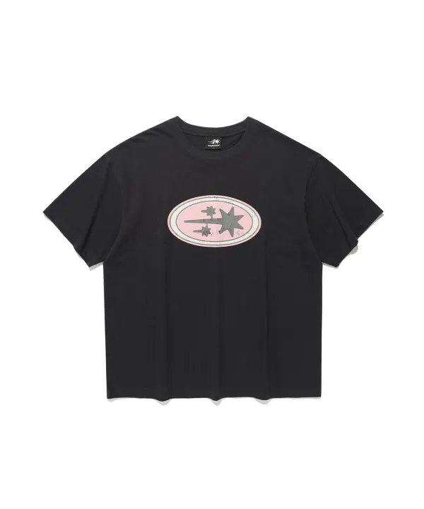 oval 3star logo tee[charcoal]