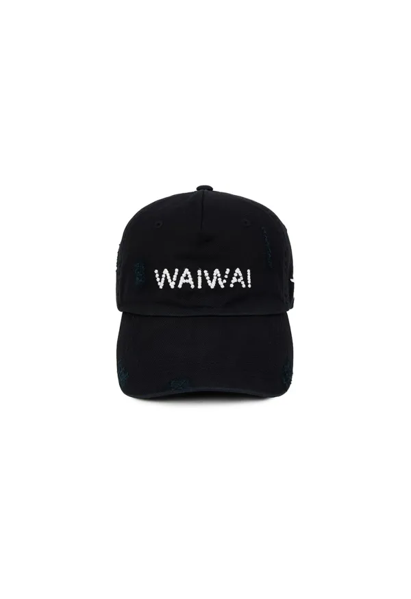 WAIWAI TRUCKER CAP, BLACK