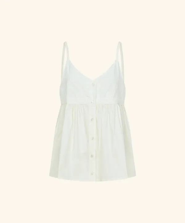 Cine Punching Lace Blouse ( Lemon )