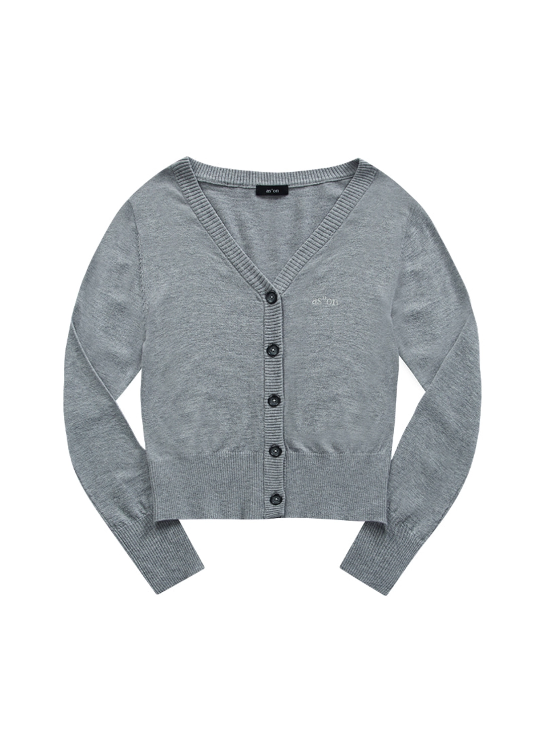 애즈온 SOFTY BASIC CARDIGAN / GRAY 상품 이미지 1