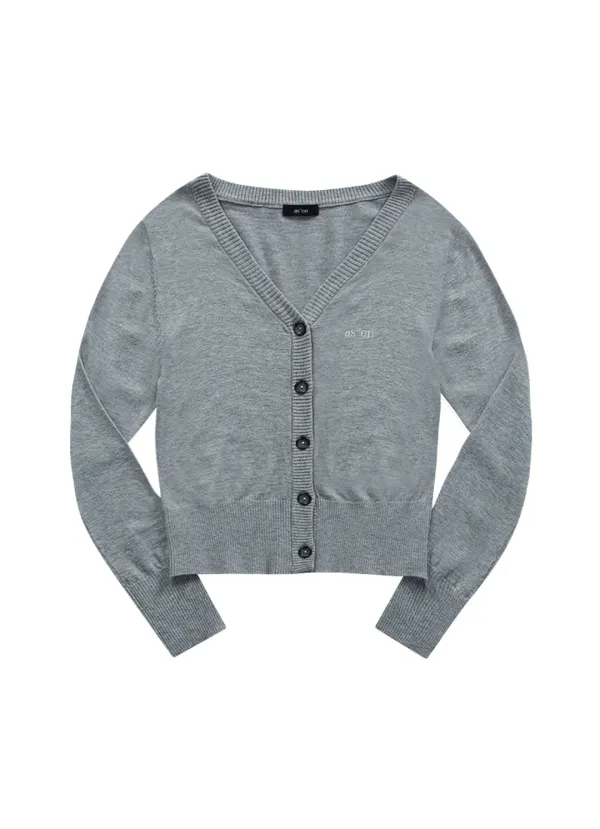 SOFTY BASIC CARDIGAN / GRAY