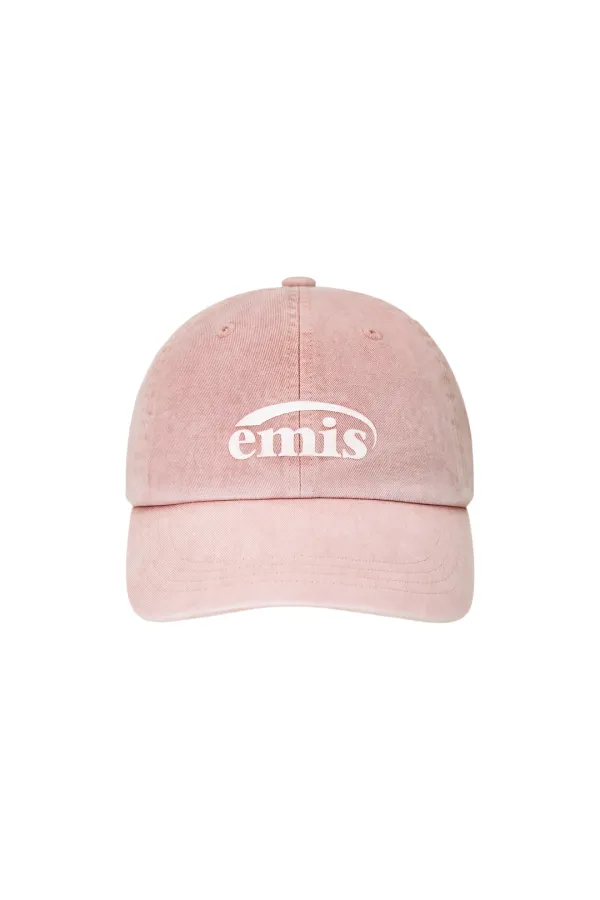 [9/22 예약배송] LOGO PRINT PIGMENT DYEING BALL CAP-PINK