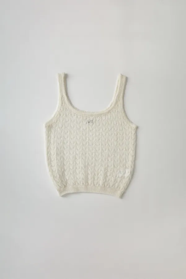 Mohair Bustier (ivory)