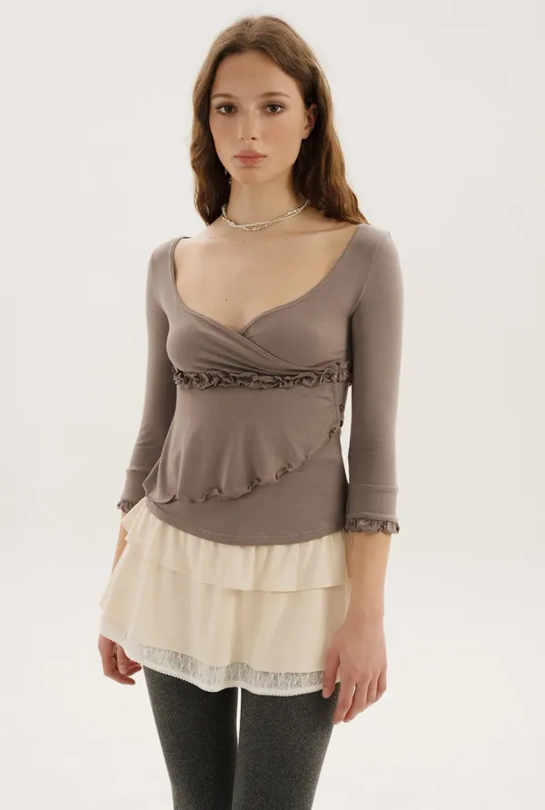 Rosalyn wrap top