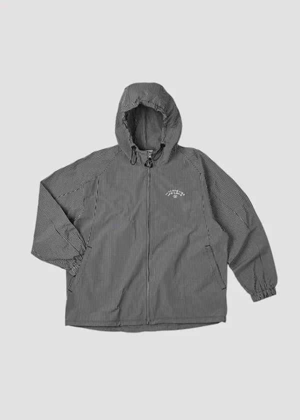 HOOD WINDBREAKER WE LOVE BLACK CHECK