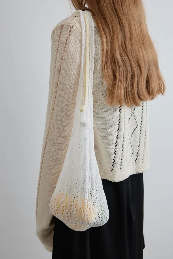 petit lace picnic bag_white