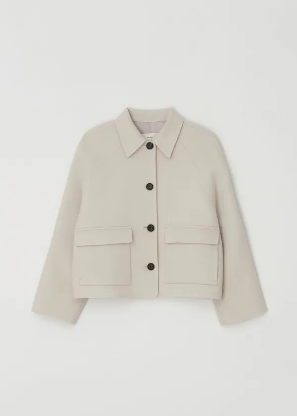 Pocket Handmade Short Coat(Ivory)