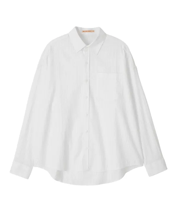Reese Stripe Shirt-White