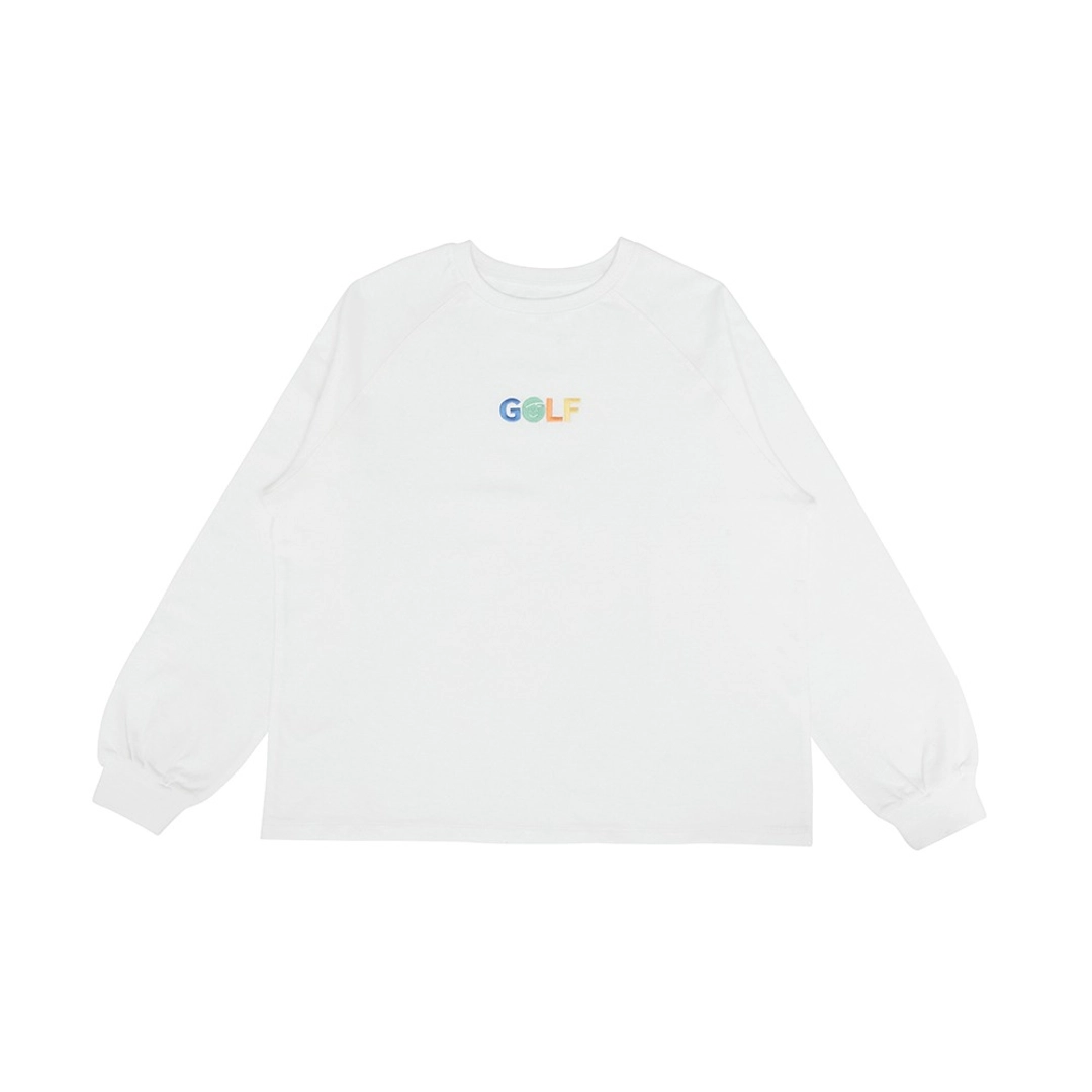 피브비 Long Sleeve Embroidery T-shirt (cloud white) 상품 이미지 1