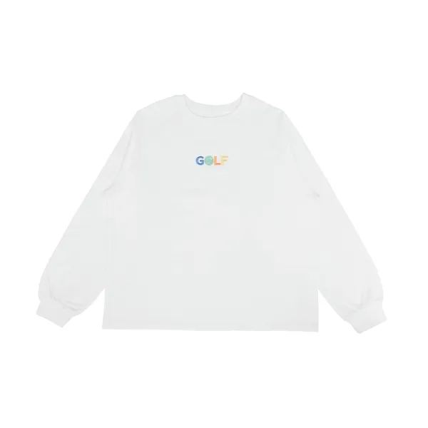 Long Sleeve Embroidery T-shirt (cloud white)