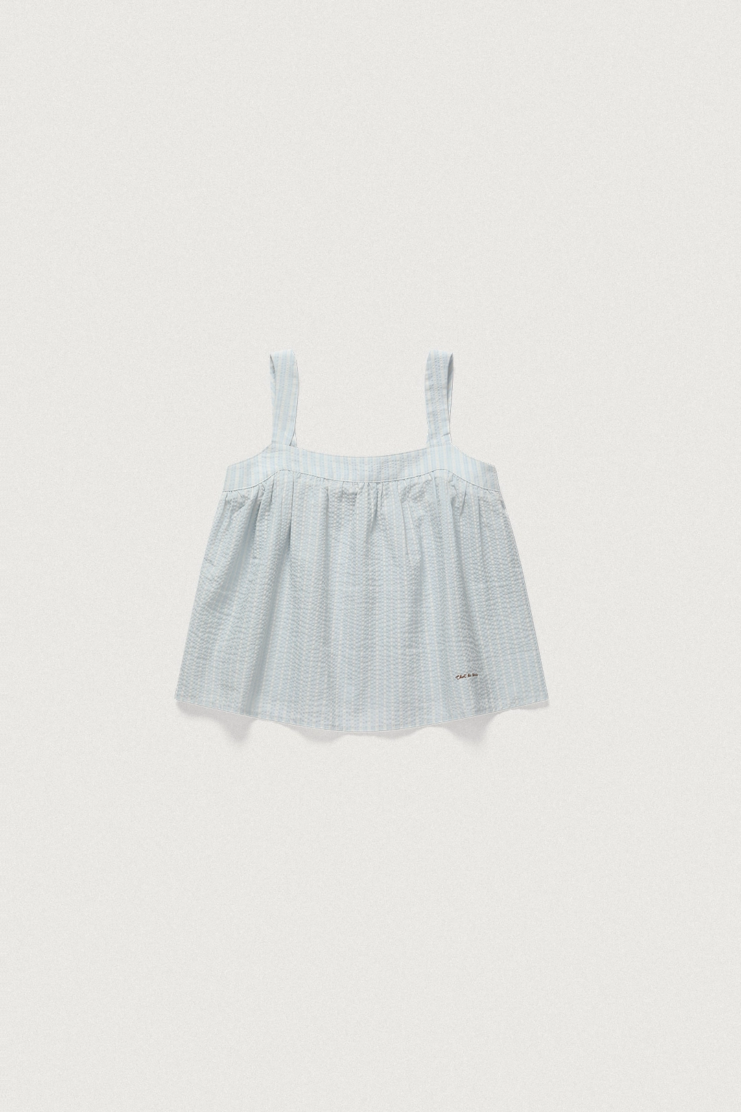 샤드라마 FLOWY STRIPED BLOUSE [SKY BLUE] 상품 이미지 1