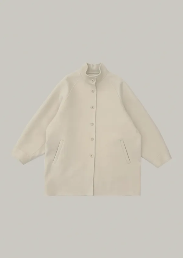 handmade half coat (cream)