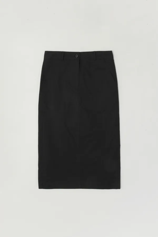 HAZIA H-LINE SKIRT_CHARCOAL