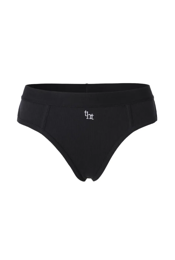 Rib logo thong