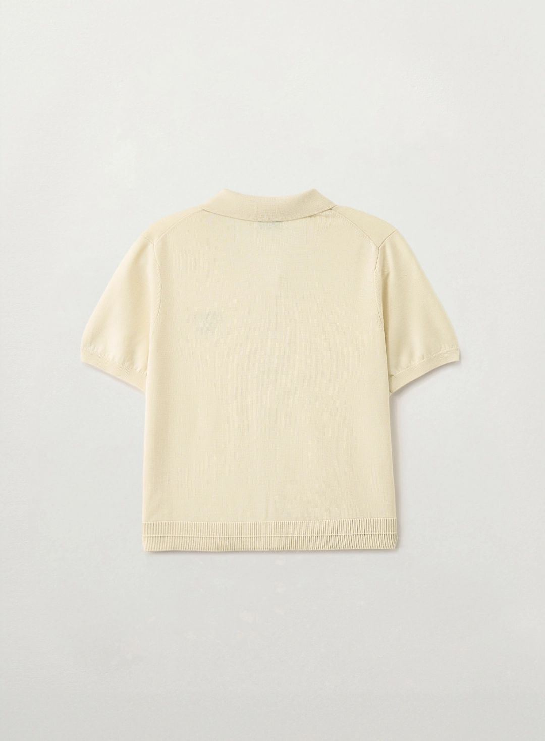 세터 [이민정 Pick] (W) Collar Half Knit Cardigan - Light Yellow 상품 이미지 2