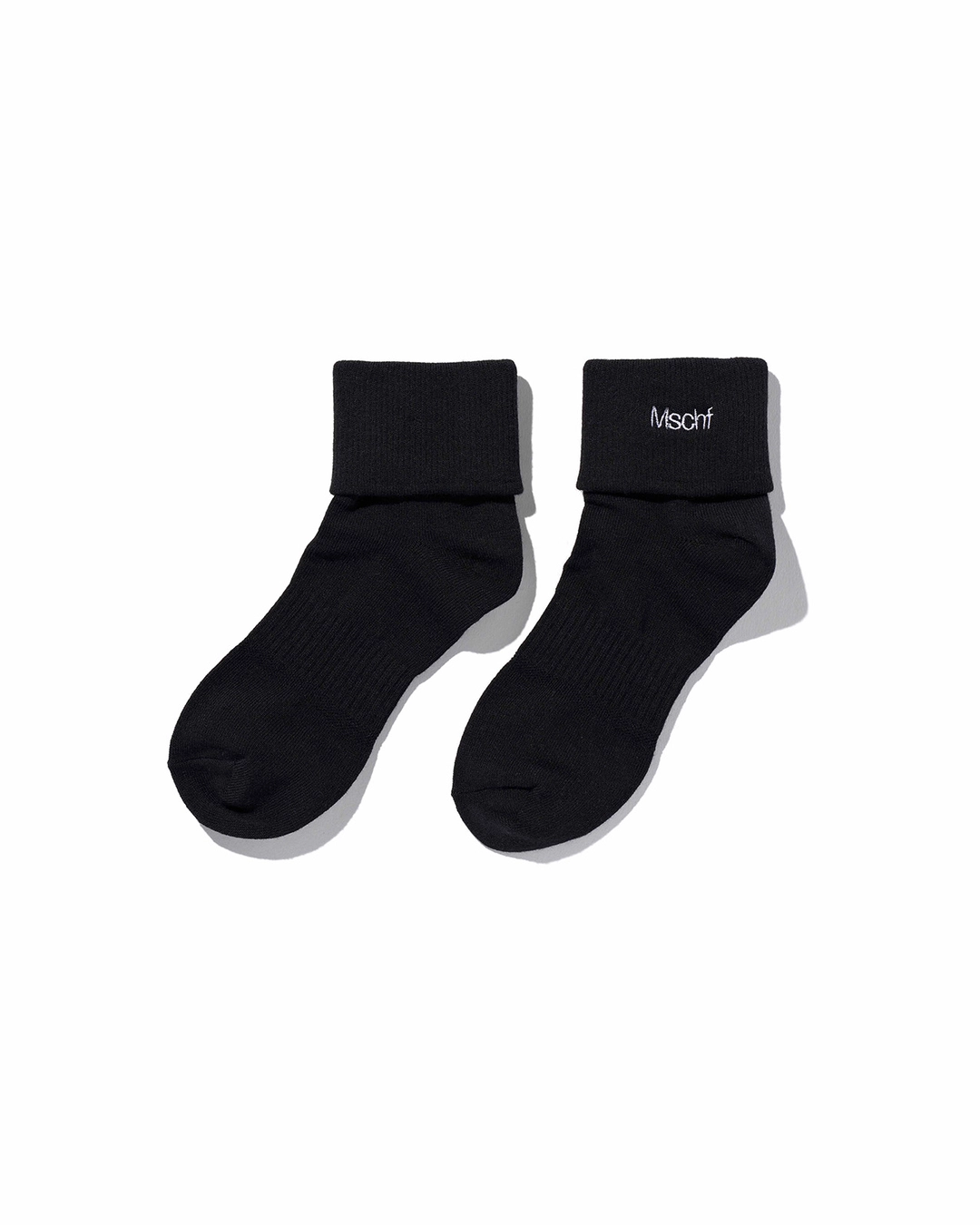미스치프 ESSENTIAL CUFF SOCKS_BLACK 상품 이미지 1
