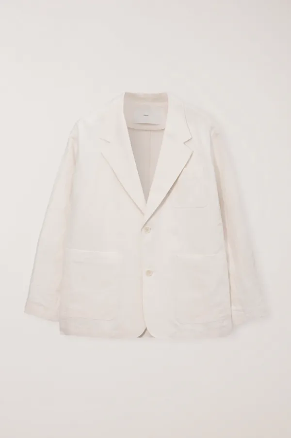 UNISEX SOFT TAILORED JACKET CREAM_UDJA6B123CR