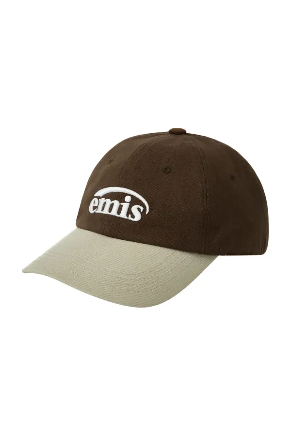 NEW LOGO MIX BALL CAP(RENEWAL)-BEIGE/BROWN