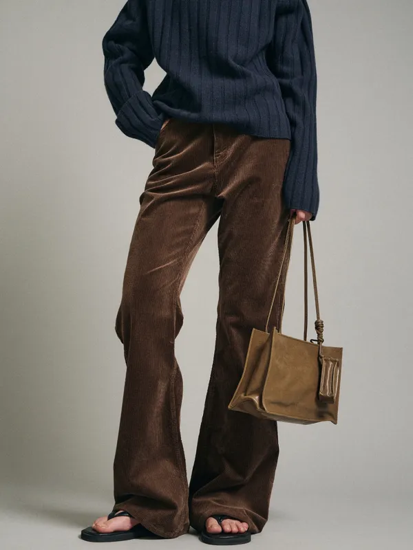 코듀로이 부츠컷 팬츠_brown