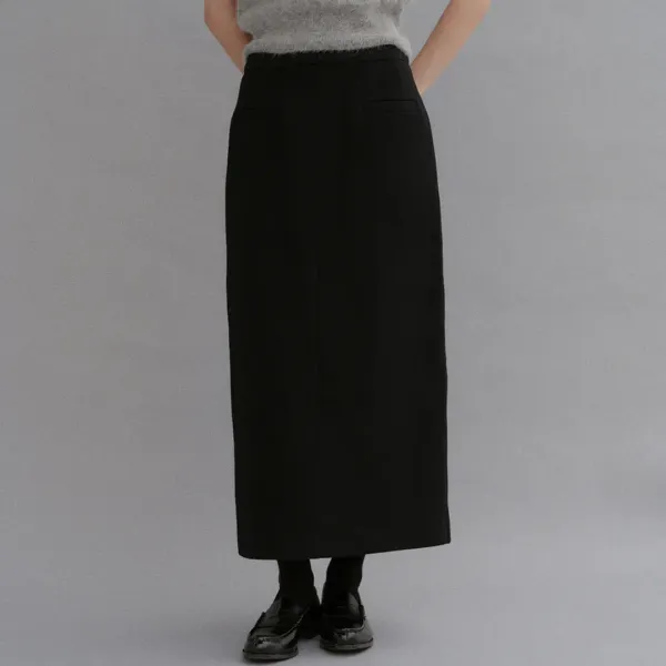 HINODE Wool skirt_by Japan Fabric (HINODE)
