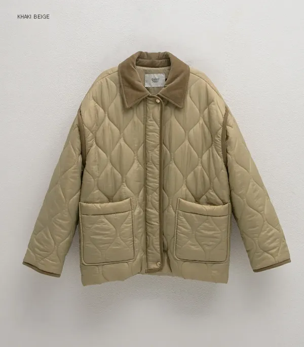 (JP-571)COBI OVERSIZE QUILTING JUMPER