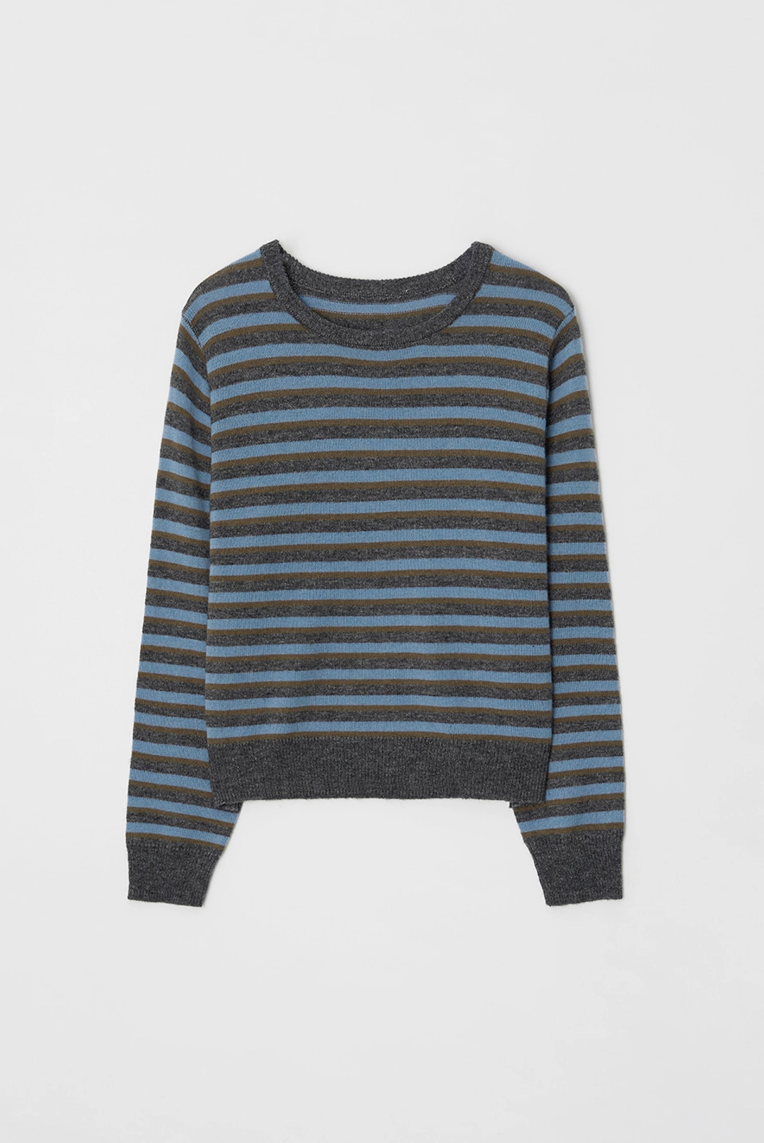 브렌다 브렌든 multi stripe knit - charcoal 상품 이미지 1