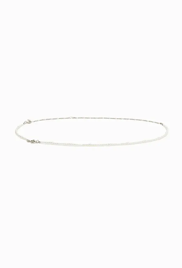 Grace Pearl Chain Belt (Silver)
