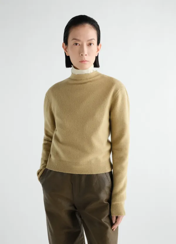 STAND-COLLAR SWEATER IN CASHMERE