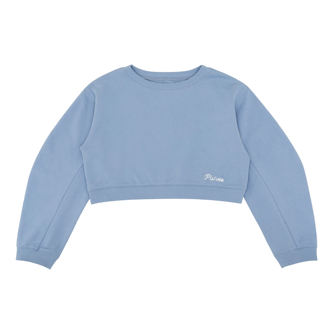 피브비 Balloon Sleeve Sweatshirt (vintage hawaii blue) 상품 이미지 1