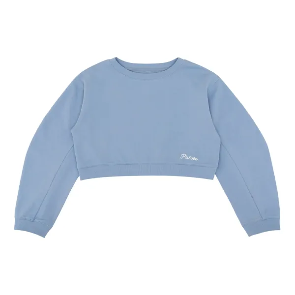 Balloon Sleeve Sweatshirt (vintage hawaii blue)