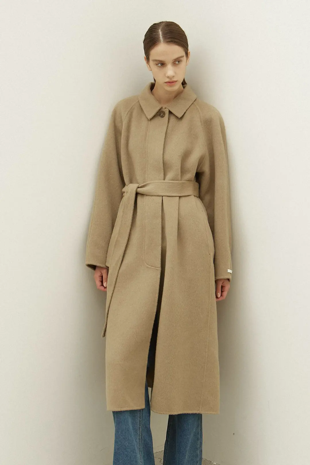오브오브 Carolyn raglan handmade coat_khaki 상품 이미지 1