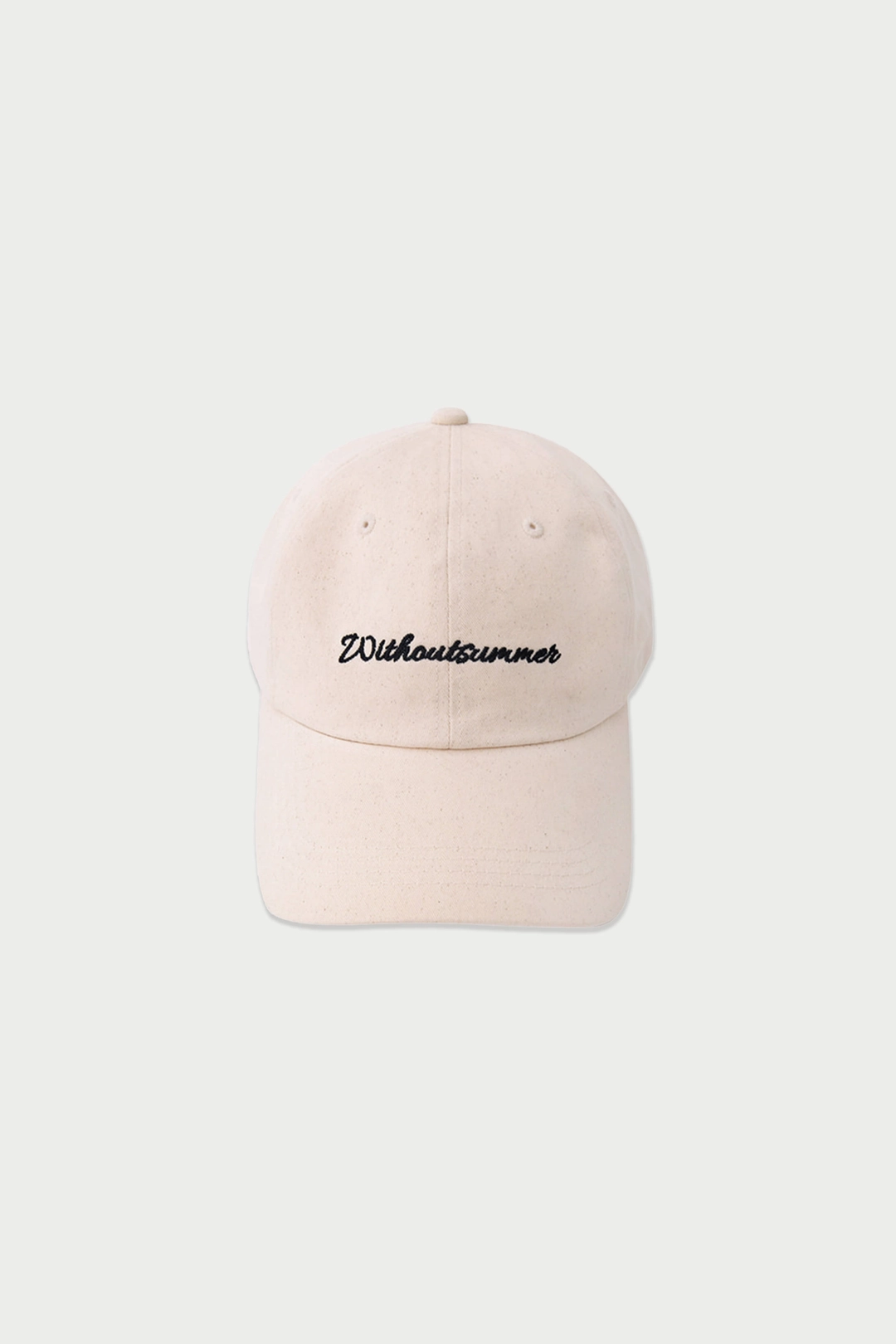 위드아웃썸머 Lettering ball cap_natural 상품 이미지 1