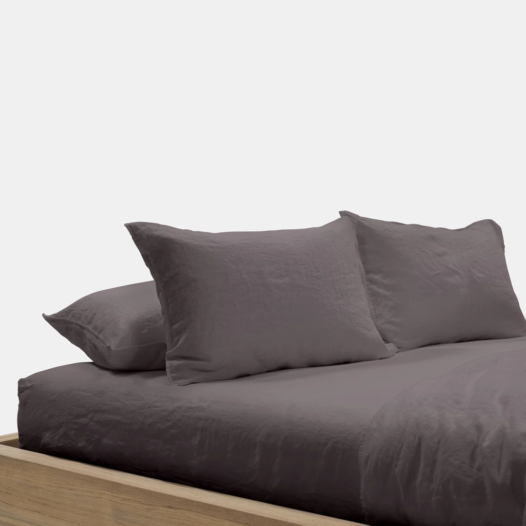 제임스펄스 Set of 2 Linen Pillow Sham - Raccoon Grey 상품 이미지 1