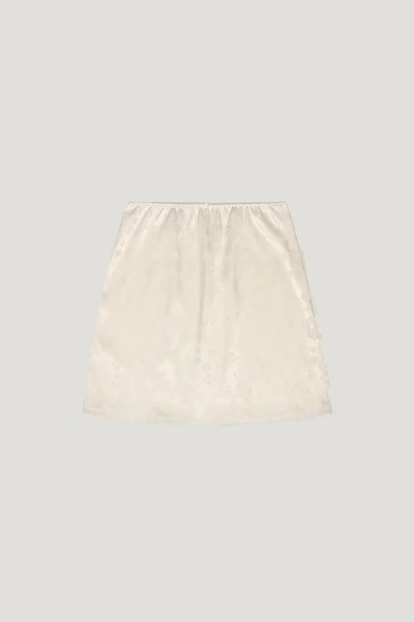 Flower Midi Skirt (ivory)
