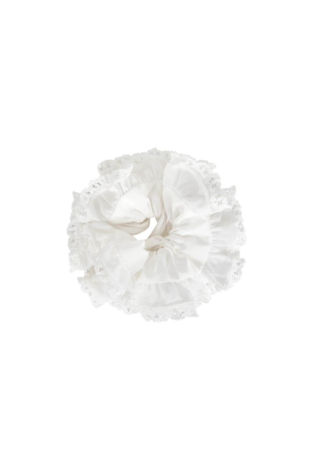 클리시어 Angel Frill Scrunchie, White 상품 이미지 1