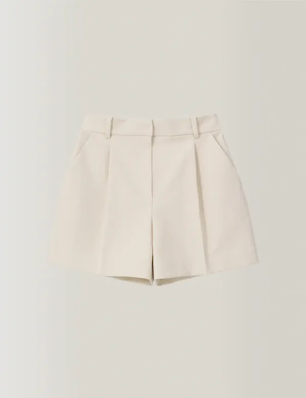 9th / Classic Volume Short Pants (Cream)