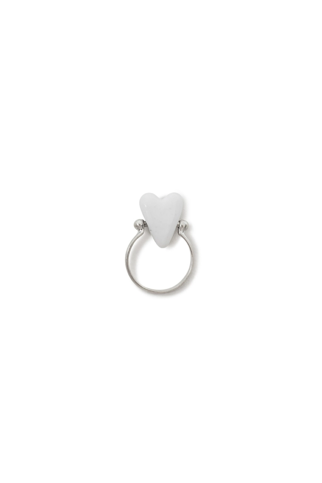 띵크플랜트 [Fotl X THINKPLANT] Heart Ring, White 상품 이미지 1