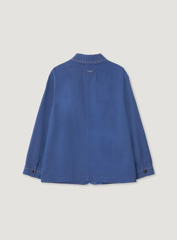 PEANUT WASHED JACKET_COBALT BLUE
