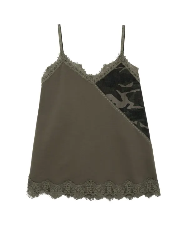 Cotton Lace Slip (Camo)
