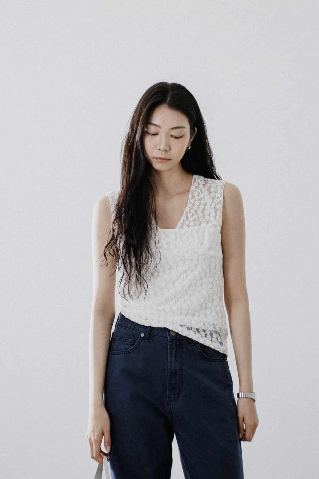 스앨더 22707_Lace layered sleeveless top TD 상품 이미지 1