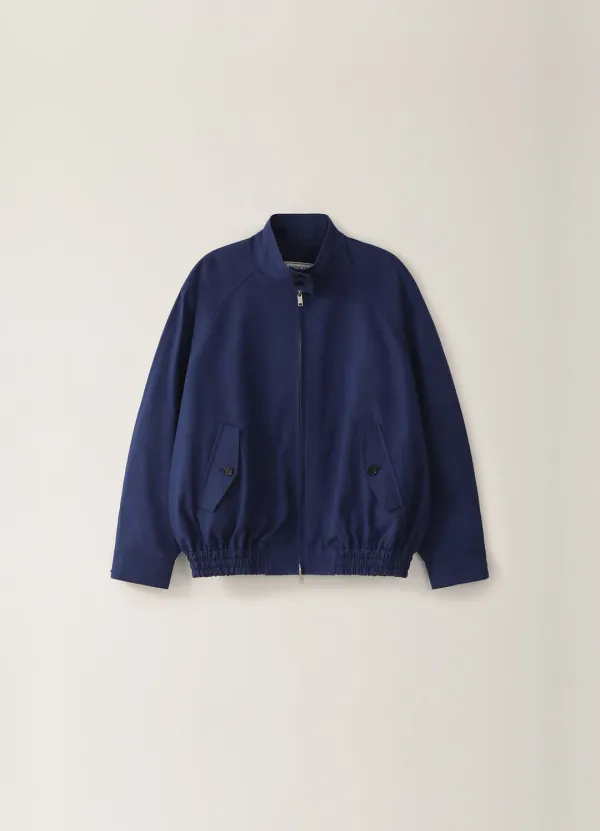 [Limited] Padded Raglan Oversized Jacket - Blue