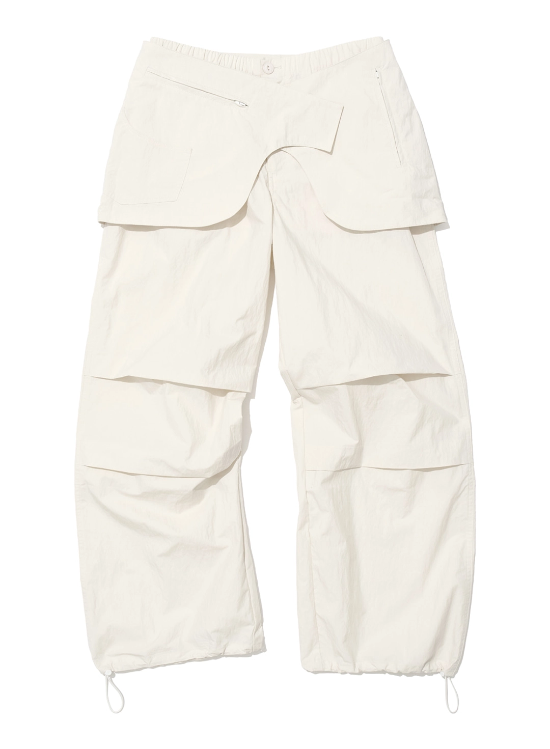 파르티멘토 [WOMEN] BELTED LAYERED PARACHUTE PANTS_IVORY 상품 이미지 1